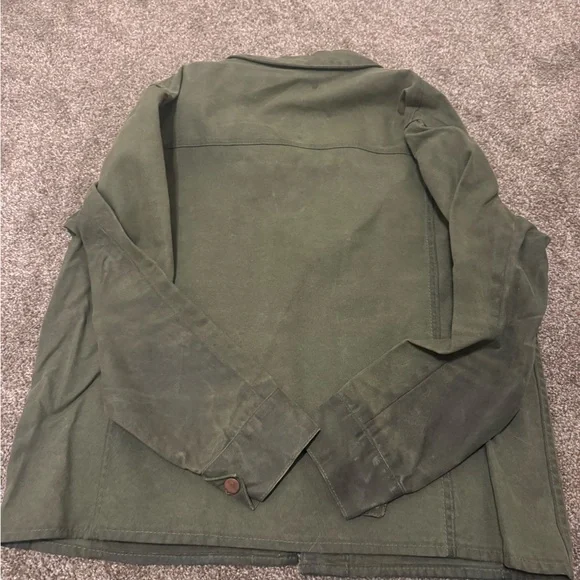 Olive Green Button-Up Jacket - Picture 5 of 5